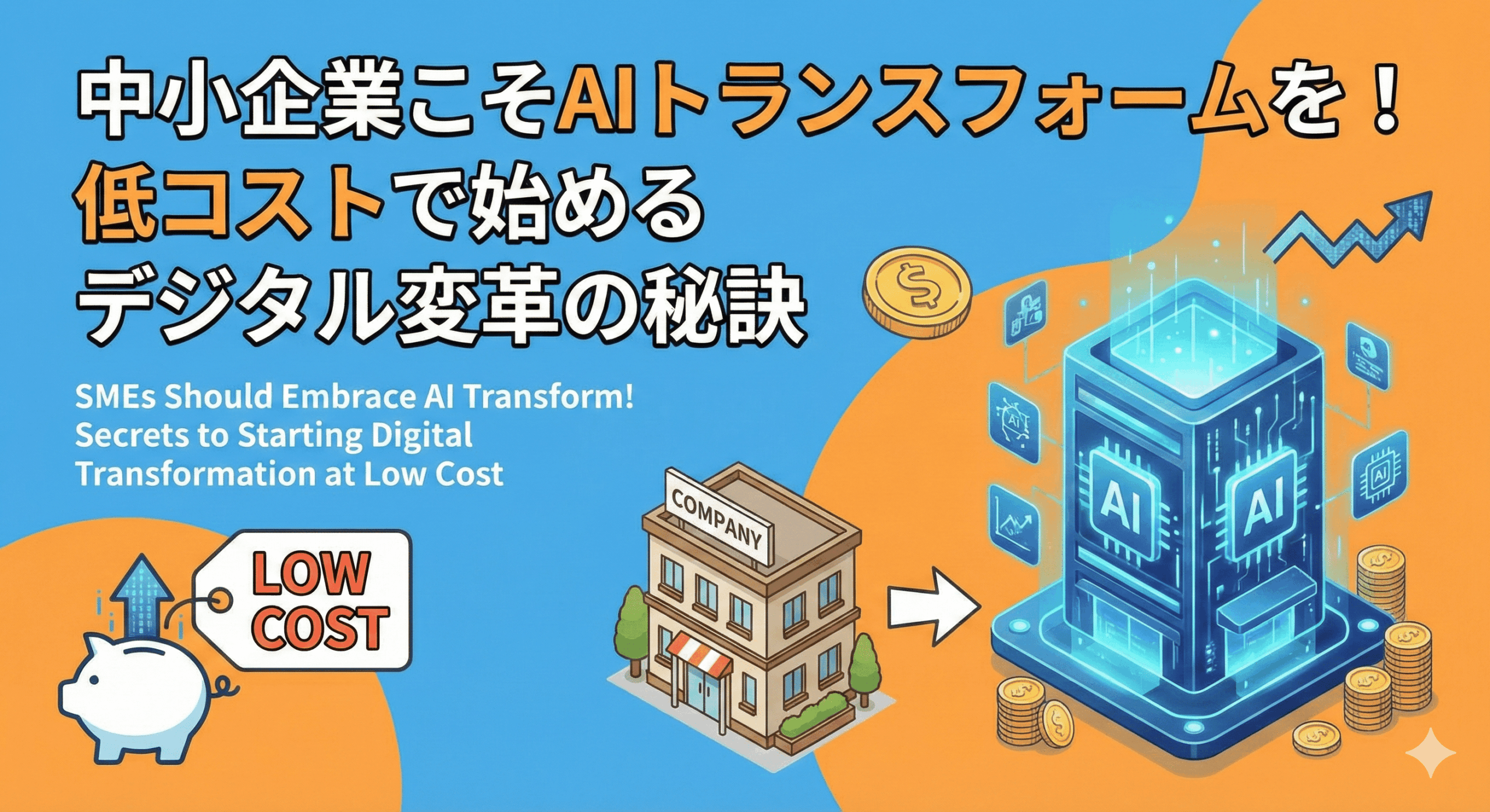 中小企業こそAIトランスフォームを！低コストで始めるデジタル変革の秘訣