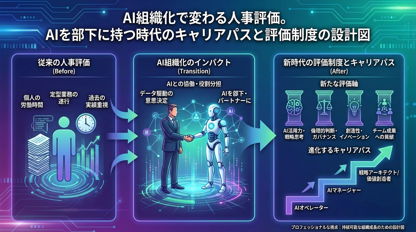 AI組織化で変わる働き方と評価制度｜社員のモチベーションを維持するコツ