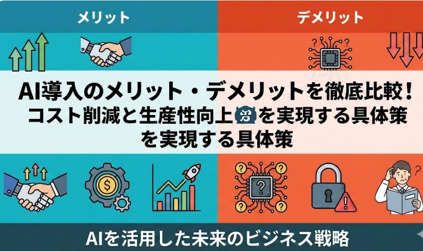 AI導入のメリット・デメリットを徹底比較！コスト削減と生産性向上を実現する具体策