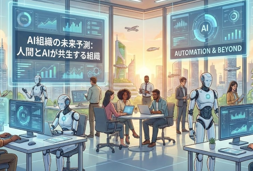 AI組織の未来予測｜自動化の先にある「人間とAIが共生する」組織の形